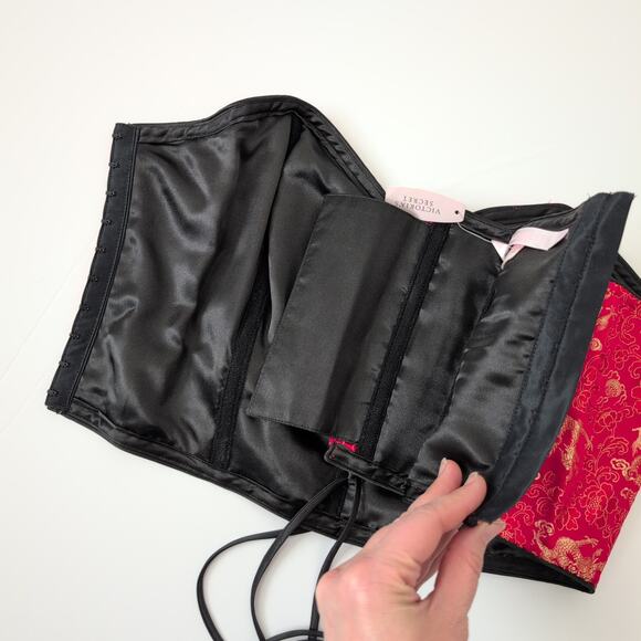 NWT Y2K Vintage Victoria's Secret Corset Red Gold Dragon Asian Chinese Deadstock - Picture 5 of 11